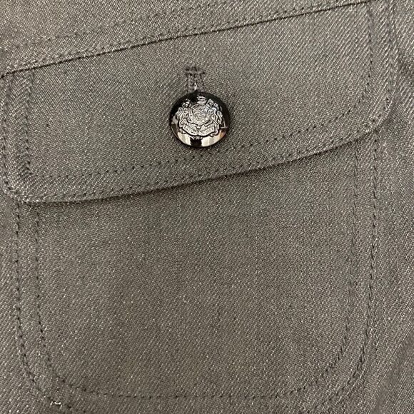 Ralph Lauren Black Coated Sparkle Denim Jacket - Picture 7 of 13